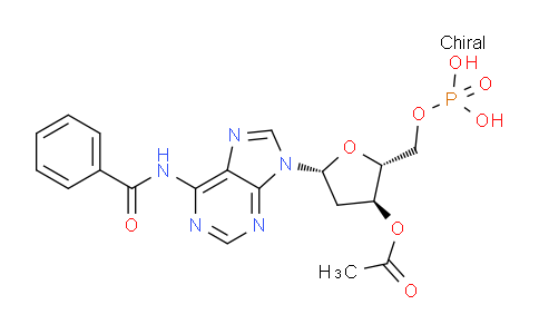 CAS No. 23701-97-5, (2R,3S,5R)-5-(6-Benzamido-9H-purin-9-yl)-2-((phosphonooxy)methyl)tetrahydrofuran-3-yl acetate