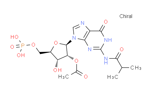 CAS No. 61561-83-9, (2R,3R,4R,5R)-4-Hydroxy-2-(2-isobutyramido-6-oxo-1H-purin-9(6H)-yl)-5-((phosphonooxy)methyl)tetrahydrofuran-3-yl acetate