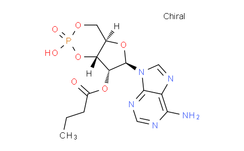 CAS No. 15392-98-0, (4AR,6R,7R,7aR)-6-(6-amino-9H-purin-9-yl)-2-hydroxy-2-oxidotetrahydro-4H-furo[3,2-d][1,3,2]dioxaphosphinin-7-yl butyrate