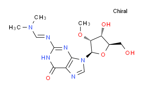 CAS No. 1951424-87-5, (E)-N'-(9-((2R,3R,4R,5R)-4-Hydroxy-5-(hydroxymethyl)-3-methoxytetrahydrofuran-2-yl)-6-oxo-6,9-dihydro-1H-purin-2-yl)-N,N-dimethylformimidamide