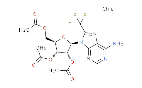 CAS No. 76513-88-7, (2R,3R,4R,5R)-2-(Acetoxymethyl)-5-(6-amino-8-(trifluoromethyl)-9H-purin-9-yl)tetrahydrofuran-3,4-diyl diacetate