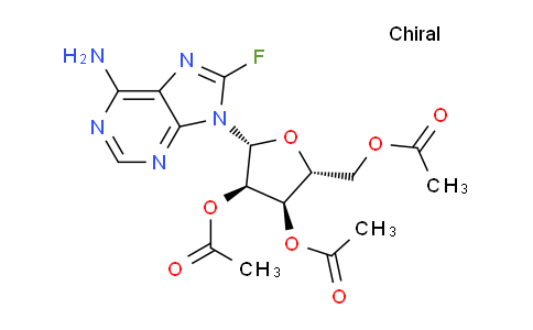 CAS No. 23205-66-5, (2R,3R,4R,5R)-2-(Acetoxymethyl)-5-(6-amino-8-fluoro-9H-purin-9-yl)tetrahydrofuran-3,4-diyl diacetate