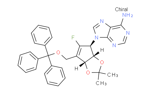 CAS No. 805245-44-7, 9-((3aS,4S,6aR)-5-Fluoro-2,2-dimethyl-6-((trityloxy)methyl)-4,6a-dihydro-3aH-cyclopenta[d][1,3]dioxol-4-yl)-9H-purin-6-amine