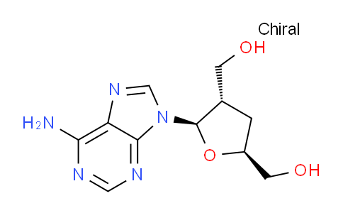CAS No. 130469-39-5, ((2S,4S,5R)-5-(6-Amino-9H-purin-9-yl)tetrahydrofuran-2,4-diyl)dimethanol