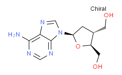 CAS No. 130469-38-4, ((2S,3R,5R)-5-(6-Amino-9H-purin-9-yl)tetrahydrofuran-2,3-diyl)dimethanol
