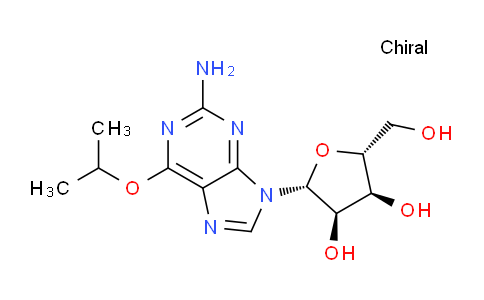 CAS No. 82773-20-4, (2R,3R,4S,5R)-2-(2-Amino-6-isopropoxy-9H-purin-9-yl)-5-(hydroxymethyl)tetrahydrofuran-3,4-diol