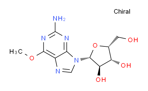 CAS No. 34793-34-5, (2R,3R,4R,5R)-2-(2-Amino-6-methoxy-9H-purin-9-yl)-5-(hydroxymethyl)tetrahydrofuran-3,4-diol