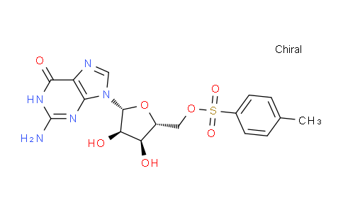 CAS No. 39947-33-6, ((2R,3S,4R,5R)-5-(2-Amino-6-oxo-1H-purin-9(6H)-yl)-3,4-dihydroxytetrahydrofuran-2-yl)methyl 4-methylbenzenesulfonate