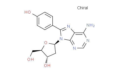 CAS No. 143084-39-3, (2R,3S,5R)-5-(6-Amino-8-(4-hydroxyphenyl)-9H-purin-9-yl)-2-(hydroxymethyl)tetrahydrofuran-3-ol