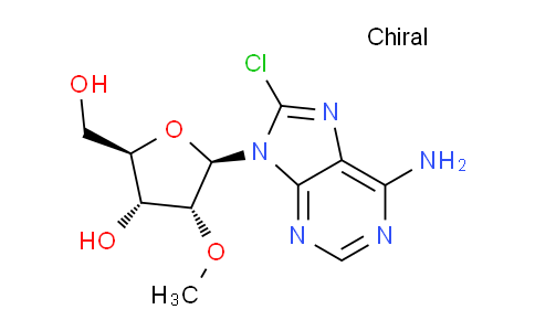 CAS No. 634207-55-9, (2R,3R,4R,5R)-5-(6-Amino-8-chloro-9H-purin-9-yl)-2-(hydroxymethyl)-4-methoxytetrahydrofuran-3-ol