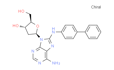 CAS No. 84283-09-0, (2R,3S,5R)-5-(8-([1,1'-Biphenyl]-4-ylamino)-6-amino-9H-purin-9-yl)-2-(hydroxymethyl)tetrahydrofuran-3-ol