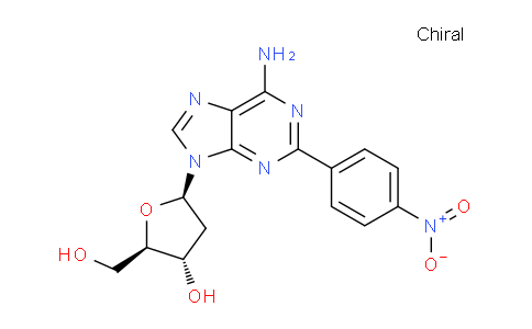 CAS No. 109875-45-8, (2R,3S,5R)-5-(6-Amino-2-(4-nitrophenyl)-9H-purin-9-yl)-2-(hydroxymethyl)tetrahydrofuran-3-ol