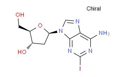 CAS No. 118706-49-3, (2R,3S,5R)-5-(6-Amino-2-iodo-9H-purin-9-yl)-2-(hydroxymethyl)tetrahydrofuran-3-ol