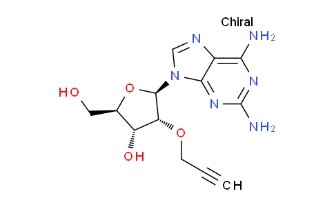 CAS No. 1451256-04-4, (2R,3R,4R,5R)-5-(2,6-Diamino-9H-purin-9-yl)-2-(hydroxymethyl)-4-(prop-2-yn-1-yloxy)tetrahydrofuran-3-ol