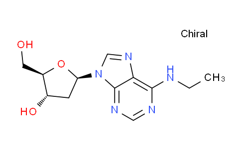 CAS No. 136050-93-6, (2R,3S,5R)-5-(6-(Ethylamino)-9H-purin-9-yl)-2-(hydroxymethyl)tetrahydrofuran-3-ol