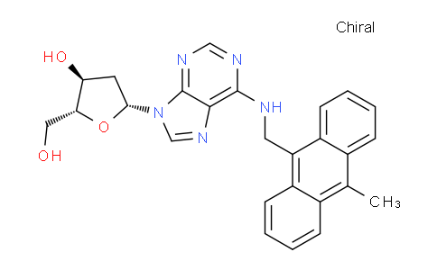 CAS No. 94617-19-3, (2R,3S,5R)-2-(Hydroxymethyl)-5-(6-(((10-methylanthracen-9-yl)methyl)amino)-9H-purin-9-yl)tetrahydrofuran-3-ol