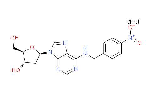 CAS No. 56527-33-4, (2R,3S,5R)-2-(Hydroxymethyl)-5-(6-((4-nitrobenzyl)amino)-9H-purin-9-yl)tetrahydrofuran-3-ol