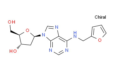 CAS No. 4546-71-8, (2R,3S,5R)-5-(6-((Furan-2-ylmethyl)amino)-9H-purin-9-yl)-2-(hydroxymethyl)tetrahydrofuran-3-ol