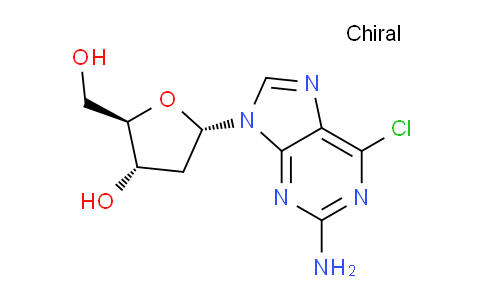 CAS No. 120595-72-4, (2R,3S,5S)-5-(2-Amino-6-chloro-9H-purin-9-yl)-2-(hydroxymethyl)tetrahydrofuran-3-ol