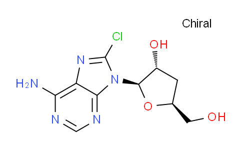CAS No. 117151-31-2, (2R,3R,5S)-2-(6-Amino-8-chloro-9H-purin-9-yl)-5-(hydroxymethyl)tetrahydrofuran-3-ol