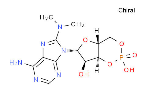 CAS No. 33376-91-9, (4AR,6R,7R,7aS)-6-(6-amino-8-(dimethylamino)-9H-purin-9-yl)-2,7-dihydroxytetrahydro-4H-furo[3,2-d][1,3,2]dioxaphosphinine 2-oxide