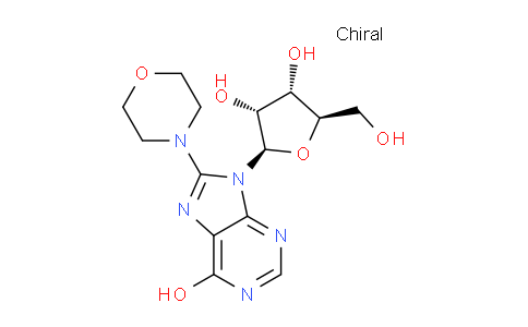 CAS No. 121637-32-9, (2R,3R,4S,5R)-2-(6-Hydroxy-8-morpholino-9H-purin-9-yl)-5-(hydroxymethyl)tetrahydrofuran-3,4-diol