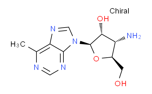 CAS No. 201413-32-3, (2R,3R,4S,5S)-4-Amino-5-(hydroxymethyl)-2-(6-methyl-9H-purin-9-yl)tetrahydrofuran-3-ol