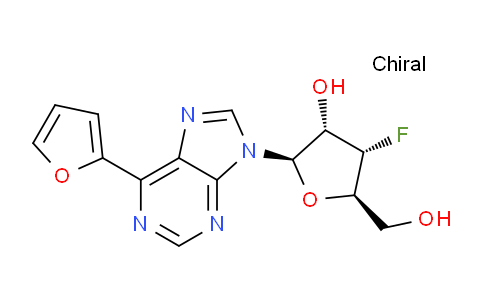 CAS No. 1612191-89-5, (2R,3S,4S,5R)-4-Fluoro-2-(6-(furan-2-yl)-9H-purin-9-yl)-5-(hydroxymethyl)tetrahydrofuran-3-ol