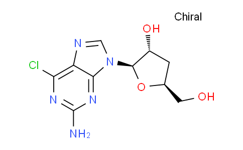 CAS No. 1055035-48-7, (2R,3R,5S)-2-(2-Amino-6-chloro-9H-purin-9-yl)-5-(hydroxymethyl)tetrahydrofuran-3-ol