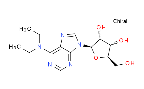 CAS No. 2139-60-8, (2R,3R,4S,5R)-2-(6-(Diethylamino)-9H-purin-9-yl)-5-(hydroxymethyl)tetrahydrofuran-3,4-diol