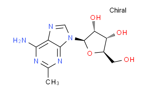 CAS No. 16526-56-0, (2R,3R,4S,5R)-2-(6-Amino-2-methyl-9H-purin-9-yl)-5-(hydroxymethyl)tetrahydrofuran-3,4-diol