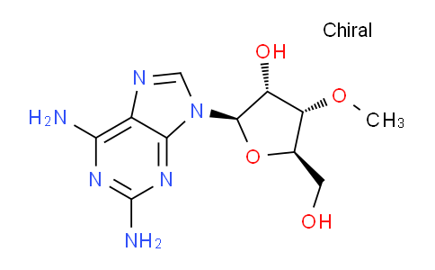 CAS No. 80791-88-4, (2R,3R,4S,5R)-2-(2,6-Diamino-9H-purin-9-yl)-5-(hydroxymethyl)-4-methoxytetrahydrofuran-3-ol