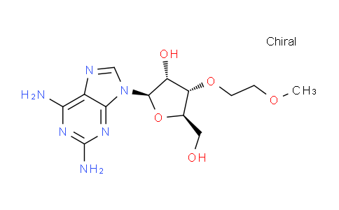 CAS No. 256224-02-9, (2R,3R,4S,5R)-2-(2,6-Diamino-9H-purin-9-yl)-5-(hydroxymethyl)-4-(2-methoxyethoxy)tetrahydrofuran-3-ol