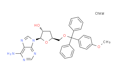 DY708124 | 51763-58-7 | (2R,3R,5S)-2-(6-Amino-9H-purin-9-yl)-5-(((4-methoxyphenyl)diphenylmethoxy)methyl)tetrahydrofuran-3-ol