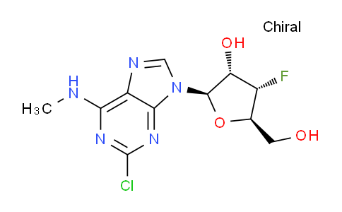 DY708125 | 122654-31-3 | (2R,3S,4S,5R)-2-(2-Chloro-6-(methylamino)-9H-purin-9-yl)-4-fluoro-5-(hydroxymethyl)tetrahydrofuran-3-ol