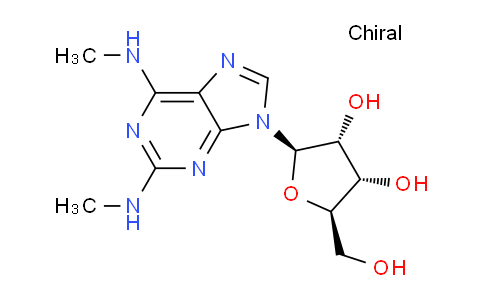 CAS No. 28360-91-0, (2R,3R,4S,5R)-2-(2,6-Bis(methylamino)-9H-purin-9-yl)-5-(hydroxymethyl)tetrahydrofuran-3,4-diol
