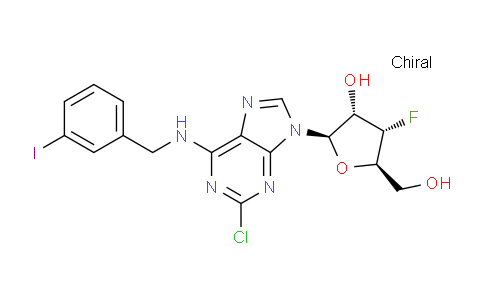 CAS No. 551929-69-2, (2R,3S,4S,5R)-2-(2-Chloro-6-((3-iodobenzyl)amino)-9H-purin-9-yl)-4-fluoro-5-(hydroxymethyl)tetrahydrofuran-3-ol