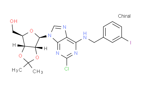 CAS No. 1000980-71-1, 2-Chloro-N-[(3-iodophenyl)methyl]-2',3'-O-(1-methylethylidene) Adenosine