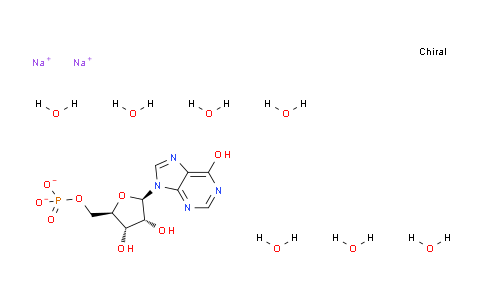CAS No. 849725-39-9, Sodium ((2R,3S,4R,5R)-3,4-dihydroxy-5-(6-hydroxy-9H-purin-9-yl)tetrahydrofuran-2-yl)methyl phosphate heptahydrate