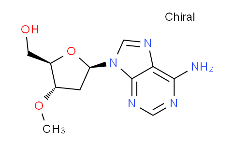 CAS No. 70147-57-8, ((2R,3S,5R)-5-(6-Amino-9H-purin-9-yl)-3-methoxytetrahydrofuran-2-yl)methanol