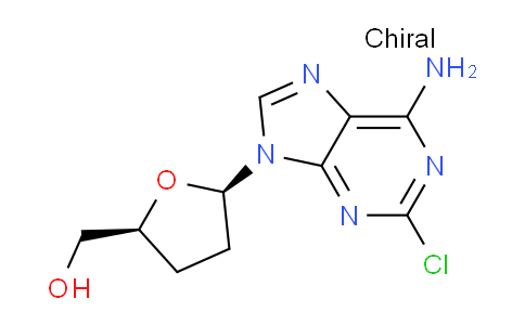 CAS No. 114849-58-0, ((2S,5R)-5-(6-Amino-2-chloro-9H-purin-9-yl)tetrahydrofuran-2-yl)methanol