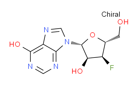 CAS No. 117517-20-1, 9-((2R,3S,4S,5R)-4-Fluoro-3-hydroxy-5-(hydroxymethyl)tetrahydrofuran-2-yl)-9H-purin-6-ol