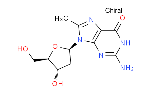 CAS No. 85819-69-8, 2-Amino-9-((2R,4S,5R)-4-hydroxy-5-(hydroxymethyl)tetrahydrofuran-2-yl)-8-methyl-1H-purin-6(9H)-one