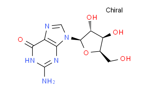 CAS No. 27462-39-1, 2-Amino-9-((2R,3R,4R,5R)-3,4-dihydroxy-5-(hydroxymethyl)tetrahydrofuran-2-yl)-1H-purin-6(9H)-one