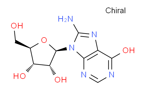 CAS No. 13389-16-7, (2R,3R,4S,5R)-2-(8-Amino-6-hydroxy-9H-purin-9-yl)-5-(hydroxymethyl)tetrahydrofuran-3,4-diol