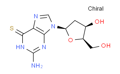 CAS No. 1394294-87-1, 2-Amino-9-((2R,4R,5R)-4-hydroxy-5-(hydroxymethyl)tetrahydrofuran-2-yl)-1H-purine-6(9H)-thione