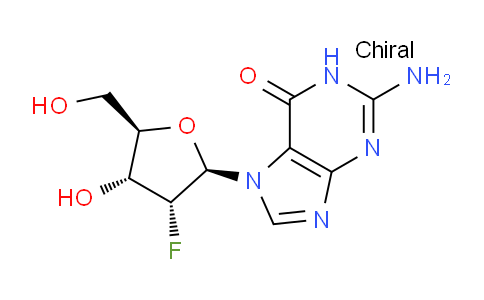 CAS No. 237399-27-8, 2-Amino-7-((2R,3R,4R,5R)-3-fluoro-4-hydroxy-5-(hydroxymethyl)tetrahydrofuran-2-yl)-1H-purin-6(7H)-one