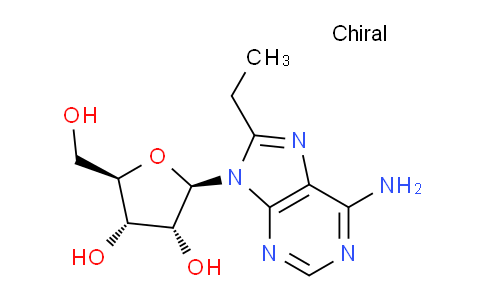 CAS No. 69359-47-3, (2R,3R,4S,5R)-2-(6-Amino-8-ethyl-9H-purin-9-yl)-5-(hydroxymethyl)tetrahydrofuran-3,4-diol