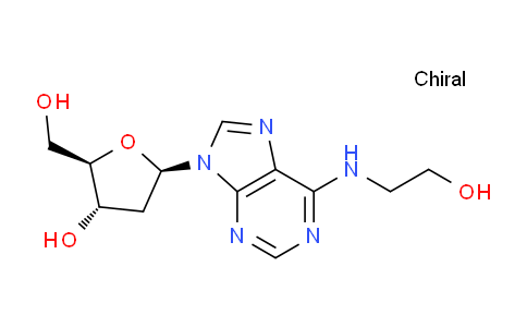 CAS No. 137058-94-7, (2R,3S,5R)-5-(6-((2-Hydroxyethyl)amino)-9H-purin-9-yl)-2-(hydroxymethyl)tetrahydrofuran-3-ol