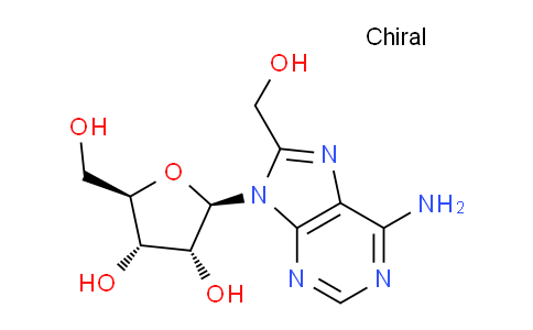 CAS No. 101904-42-1, (2R,3R,4S,5R)-2-(6-Amino-8-(hydroxymethyl)-9H-purin-9-yl)-5-(hydroxymethyl)tetrahydrofuran-3,4-diol